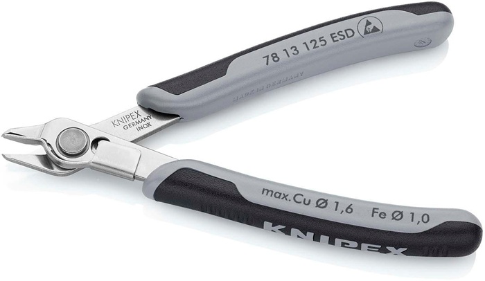 4000810520 - Detailbild_Elektronik-Seitenschneider Super-Knips® L.125mm Form 1 Facette nein pol.KNIPEX