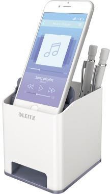 9199125375 - Detailbild_Leitz Stifteköcher WOW 53631001 weiß/grau