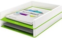 9199125480 - Detailbild_Leitz Briefkorb WOW 53611054 DIN A4 PS weiß/grün