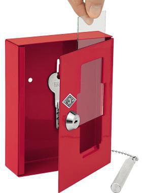 9199126631 - Detailbild_WEDO Notschlüsselkasten 10250102X 150x120x40mm rot