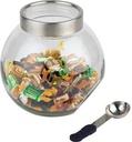 9199129998 - Detailbild_APS Vorratsdose 636 Durchmesser 20cm 3l Glas +Löffel