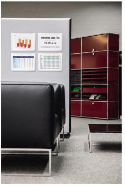 9199131233 - Detailbild2_DURABLE Folienrahmen DURAFRAME 496801 A4 Klett magnetisch si