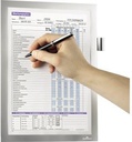 9199131378 - Detailbild2_DURABLE Informationsrahmen 498923 DIN A4 magnetisch silber