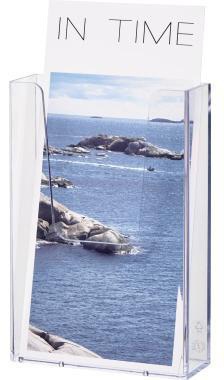 9199134429 - Detailbild_helit Wandprospekthalter H2350002 1/3 A4 1Fach PS transparent