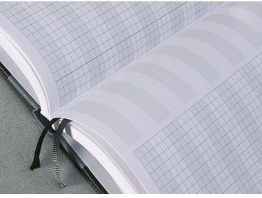 9199135328 - Detailbild_König & Ebhardt Protokollbuch 8655223 DIN A4 kariert 96Bl. sw