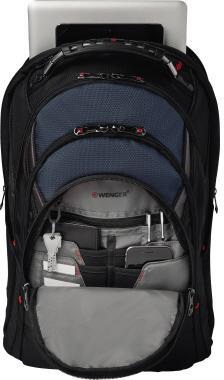 9199145083 - Detailbild_Wenger Businessrucksack Ibex 600638 17Zoll schwarz/blau/grau