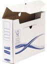 9199146663 - Detailbild_Bankers Box Archivschachtel Basic 4460102 A4+ 80mm ws/bl 25 St./Pack.