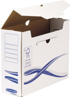 9199146664 - Detailbild_Bankers Box Archivschachtel Basic 4460202 A4+ 100mm ws/bl 25 St./Pack
