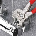 4000810662 - Detailbild_Zangenschlüssel L.150mm Spann-W.27mm verchr.Ku.-Überzug KNIPEX
