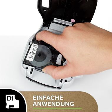 9199147369 - Detailbild4_DYMO Schriftbandkassette D1 2093096 9mmx7m sw auf ws 10St.