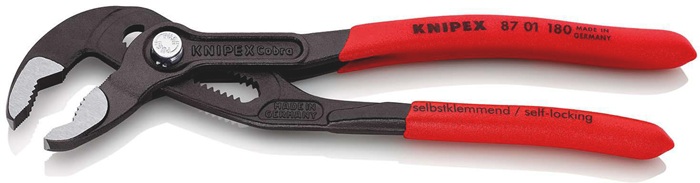 4000810673 - Detailbild3_Wasserpumpenzange Cobra® L.180mm Spann-W.36mm pol.Ku.-Überzug KNIPEX