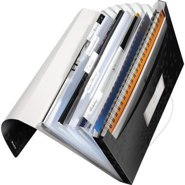 9199148203 - Detailbild_Leitz Fächermappe WOW 45890095 DIN A4 6Fächer PP schwarz
