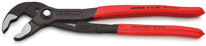 4000810675 - Detailbild4_Wasserpumpenzange Cobra® L.300mm Spann-W.60mm pol.Ku.-Überzug KNIPEX
