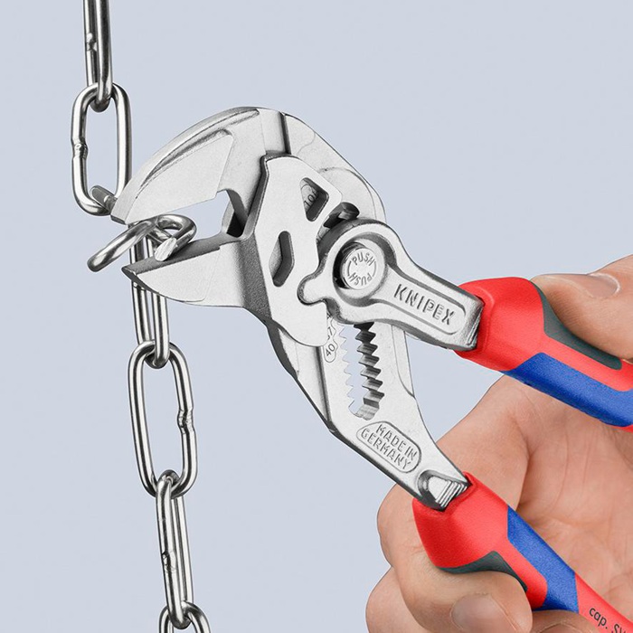 4000810685 - Detailbild_Zangenschlüssel L.180mm Spann-W.40mm verchr.Mehrkomp.-Hülle KNIPEX