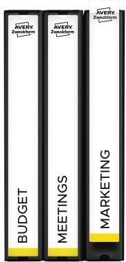 9199149903 - Detailbild_Avery Zweckform Einsteckrücken- schild C32267-25 weiß 125 St./Pack.