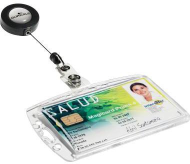 9199150454 - Detailbild_DURABLE Namensschild 801219 54x85mm mit Metallclip 10 St./Pack.