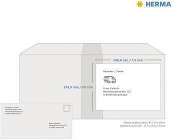 9199151204 - Detailbild_HERMA Etikett glossy 4915 199,6x143,5mm ws A4 50 St./Pack.
