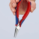 4000810735 - Detailbild_Elektronik-Greifzange Gesamt-L.145mm flachrunde Backen Form 6 Mehrkomp.-Hüllen