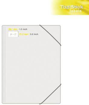 9199152196 - Detailbild_Etikett TopStick 8697 38x21,2mm weiß 6.500 St./Pack.