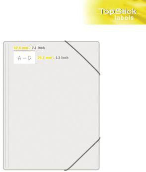 9199152197 - Detailbild_Etikett Top Stick 8698 52,5x29,7mm weiß 4.000 St./Pack.