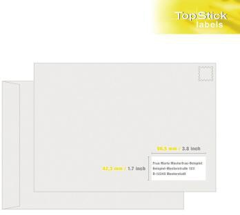 9199152202 - Detailbild_Etikett TopStick 8711 96,5x42,3mm weiß 1.200 St./Pack.