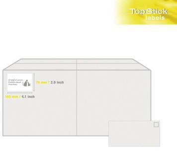 9199152203 - Detailbild_Etikett TopStick 8716 105x74mm weiß 800 St./Pack.