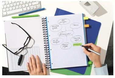 9199152855 - Detailbild_Post-it Haftstreifen Page Marker Promotionspack 670-6+3 9 St./Pack.