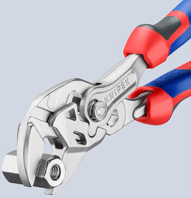4000810807 - Detailbild_Zangenschlüssel L.150mm Spann-W.27mm verchr.Mehrkomp.-Hülle KNIPEX