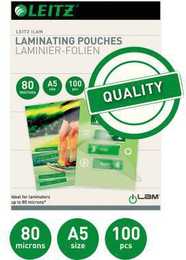 9199154440 - Detailbild_Leitz Laminierfolie 33817 DIN A5 80mic 100 St./Pack.