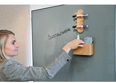 9199155012 - Detailbild_Legamaster Glasboard-Markerhalter WOODEN 7-122125 magnetisch