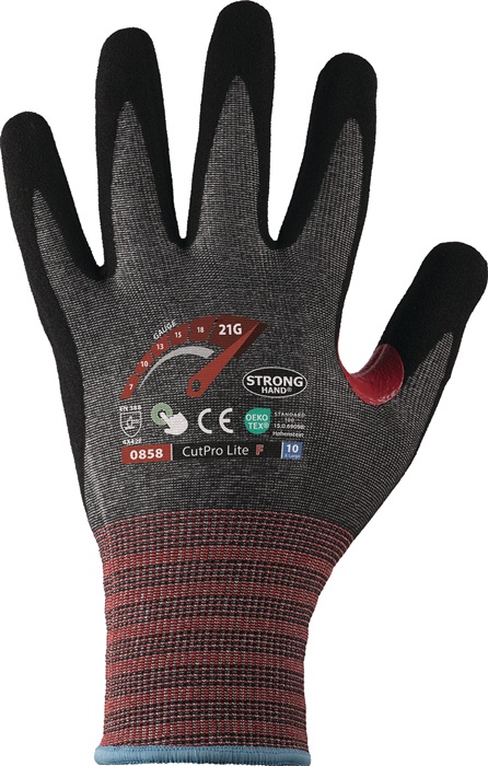4000391669 - Detailbild_Schnittschutzhandschuhe CUTPRO LITE F Gr.8 grau/schwarz EN 388 PSA II