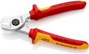 4000810906 - Detailbild_Kabelschere L.165mm Kopf verchr.VDE Mehrkomp.-Hüllen Form 1 KNIPEX