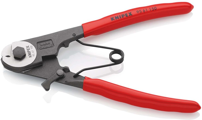 4000810955 - Detailbild_Bowdenzugschneider Gesamt-L.150mm Drahtseil-Ø 3mm pol.Ku.-Überzug KNIPEX