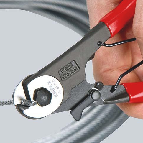 4000810955 - Detailbild2_Bowdenzugschneider Gesamt-L.150mm Drahtseil-Ø 3mm pol.Ku.-Überzug KNIPEX
