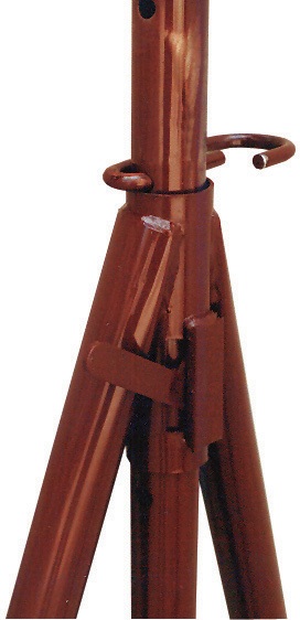 4200000558 - Detailbild3_Stahlrohr-Gerüstbock,lack.B120xH75cm 75-130cm m.Pfostenhalterung MÜBA