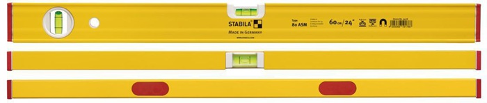 4000857247 - Detailbild5_Wasserwaage 80 ASM 100cm Alu.gelb ± 0,5 mm/m STABILA