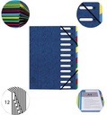 9199106969 - Detailbild_Exacompta Ordnungsmappe Harmonika 55122E DIN A4 12Fächer blau