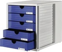 9199107360 - Detailbild_HAN Schubladenbox Systembox 1450-14 DIN C4 5Schubfächer bl