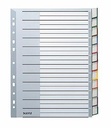 9199108216 - Detailbild_Leitz Register 12740000 blanko DIN A4 12teilig PP grau