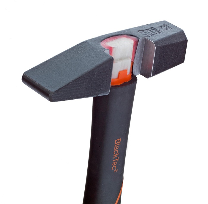 4000811374 - Detailbild2_Schlosserhammer BlackTec® 1500g L.365mm Stiel-L.365mm 3K-Kunststoff-Stiel PICARD