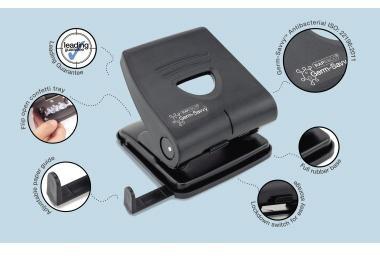 9199154063 - Detailbild3_Rapesco Locher 827-P PF827PB2 2fach 30Blatt schwarz