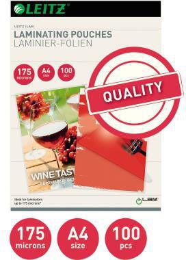 9199154432 - Detailbild2_Leitz Laminierfolie 16933 DIN A4 175mic 100 St./Pack.