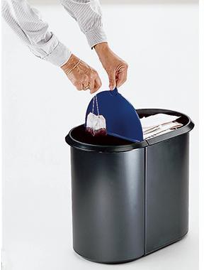 9199107473 - Detailbild_helit Papierkorb Duo-System 20+9l H6103993 oval Kunststoff sw/bl