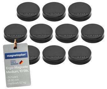 9199110236 - Detailbild_magnetoplan Magnet Ergo Medium 1664012 30mm schwarz 10 St./Pack.