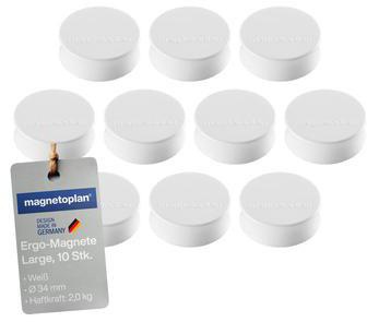 9199110232 - Detailbild3_magnetoplan Magnet Ergo Large 1665000 34mm weiß 10 St./Pack.