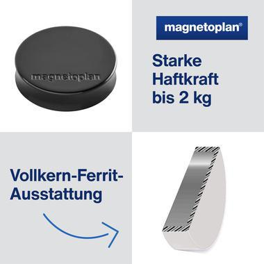 9199110236 - Detailbild4_magnetoplan Magnet Ergo Medium 1664012 30mm schwarz 10 St./Pack.