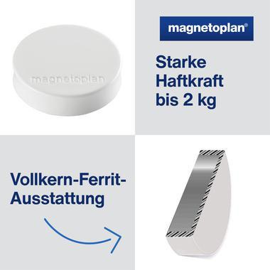 9199110246 - Detailbild3_magnetoplan Magnet Ergo Medium 1664000 30mm weiß 10 St./Pack.
