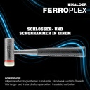 4000811490 - Detailbild_Schon- u.Schlosserhammer FERROPLEX L.290mm Kopf-D.30mm hart STA
