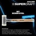 4000811585 - Detailbild4_Schonhammer SUPERCRAFT L.305mm Kopf-D.25mm Hickory rückschlagfrei