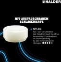 4000811655 - Detailbild_Schonhammerkopf SUPERCRAFT Kopf-D.50mm Nyl.weiß hart HALDER